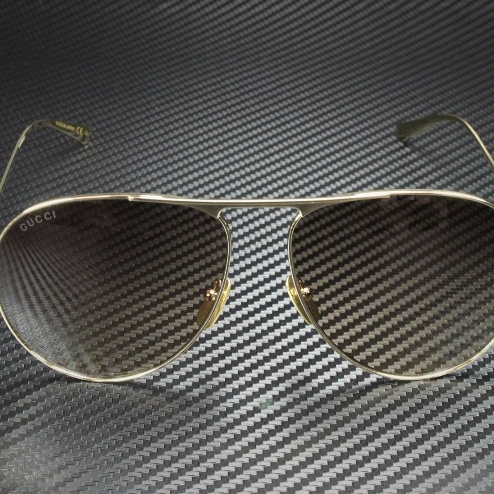 Gucci Gold Brown 60mm Sunglasses - Picture 3 of 3